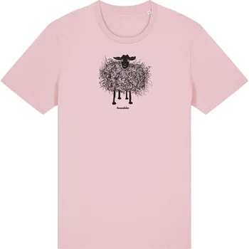 Dámské tričko Tričko Černá ovce růžové L