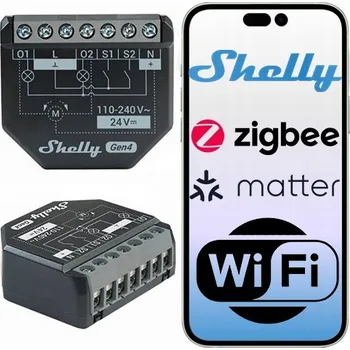 IP kamera WiFi spínač Shelly Gen4