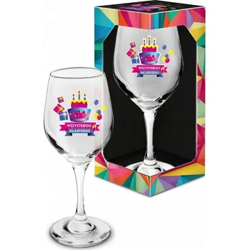 Sklenice SKLENICE, sklenička na VÍNO, dárek k narozeninám