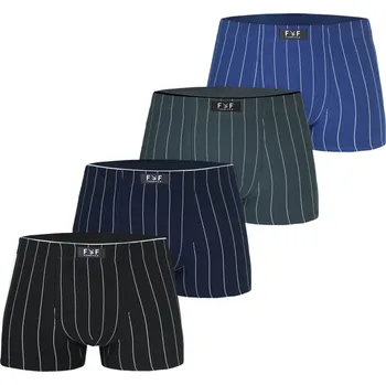 Boxerky FANNIFEN Pánské bavlněné boxerky G5199 - 4ks v balení Velikost: 3XL