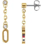 Tommy Hilfiger Pozlacené náušnice s krystaly TH2780089 + 2 měsíce na vrácení zboží