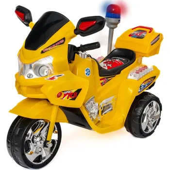 Dětské elektrovozidlo Pro-Tech KIDS Dětská elektrická motorka Speed Patrol - žlutá 41145 XGZ5188