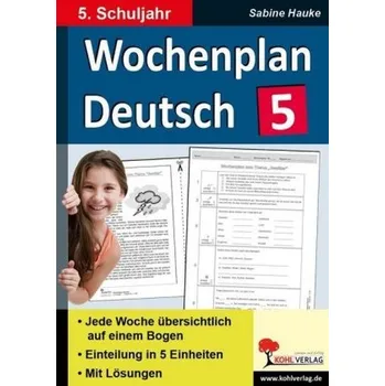 Německý jazyk Wochenplan Deutsch, 5. Schuljahr - Hauke, Sabine