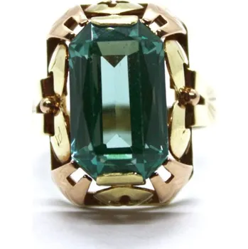 Prsten Zlatý prsten s peridotem