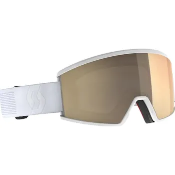 SCOTT Lyžařské brýle Ambit Compact LS 2025/2026 Bílá light sensitive bronze chrome Pánské, Unisex