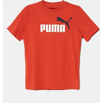 Dětská móda Dětské bavlněné tričko Puma ESS 2 COLOR No.1 Logo Tee 685778 červená 33X, vel. 164