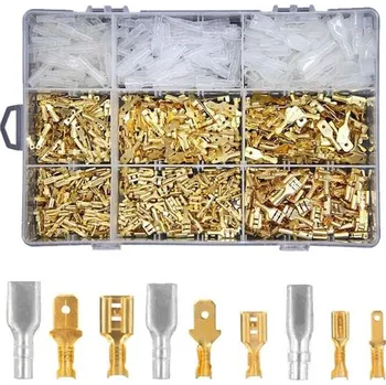 Konektor,zdířka,krytka faston 2,8-4,8-6,3mm - sada 900ks