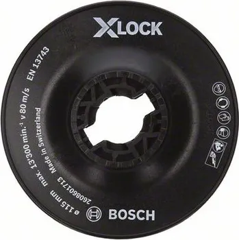 Příslušenství k brusce BOSCH Talíř opěrný X-LOCK, hrubý 115 mm