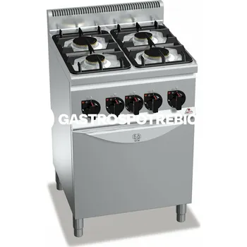 Sporák Plyn. sporák Bertos G6F4PW+FG1 (22,5 kW)