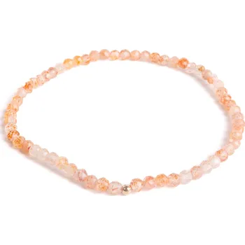 Náramek 7 Angelic Eyes Náramek ze slunečního kamene se 14 kt zlatou kuličkou Délka: 18 cm