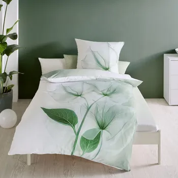 Povlečení Kaeppel | Povlečení Floating - Designer digital zelené, 140x200, 70x90 - makosatén