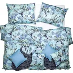 SCANquilt povlečení SATÉN TENCEL DESIGN garden modrozelená 140 x 200/70 x 90 cm 183867293