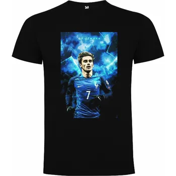 Tričko Griezmann wallpaper Barva: černá, Velikost: 3XL