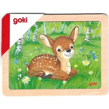 Dětské zboží GOKI Dřevěné puzzle Lesní zvířátka: Koloušek (57334)
