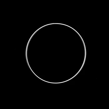 Lapač snů Pro Háčkování Kovový kruh bílý 18 cm