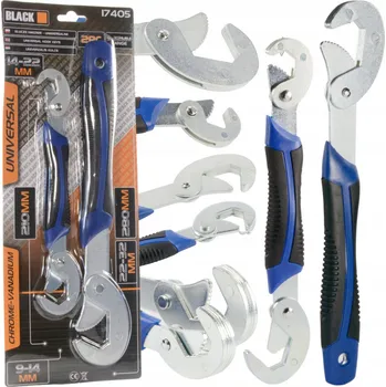 Klíč Hákové klíče BLACK 9-32 mm Sada 2X univerzálních klíčů