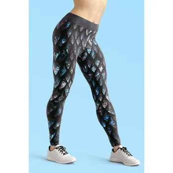 Dámské legíny UTOPY Termo Dámské sportovní legíny Dragon Shard Velikost: XXL