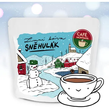 Káva Café Montaña Zimní káva Sněhulák, zrnková káva pro zimní čas Velikost balení: 500g