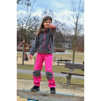 Chlapecké kalhoty Dětské softshellové kalhoty letní růžové