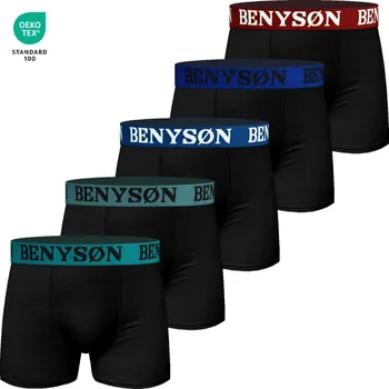 Pánské spodní prádlo Benyson boxerky viskoza 5ks Velikost: 2XL