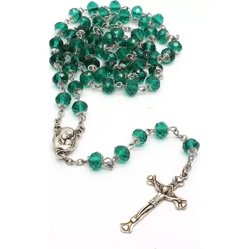 Růženec Růženec se zelenými krystaly