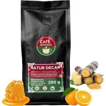 Káva Café Montaña Natur Decaf, zrnková káva bez kofeinu Velikost balení: 500g