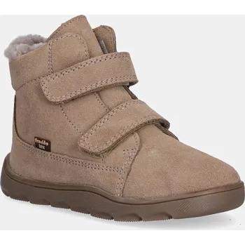 Dívčí zimní obuv Dětské semišové zimní boty Froddo ZERU TEX FURRY BAREFOOT G2110151.25.30 béžová 80X, EUR 25