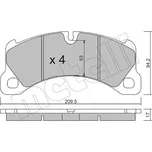 Sada brzdových destiček, kotoučová brzda METELLI 22-0956-0