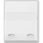 Kryt zásuvky telefonní dvojnásobné (pro přístroj 5013U), bílá/ledová bílá, ABB Element, Time 5013E-A00215 01