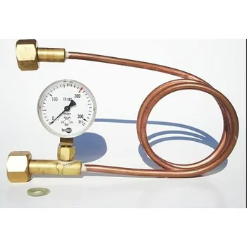 Příslušenství ke svářečce GCE Přepouštěcí spirála s manometrem ARGON 1 m 200 Bar W21,8