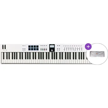 Master keyboard Arturia KeyLab Essential 88 mk3 SET 2 MIDI keyboard White