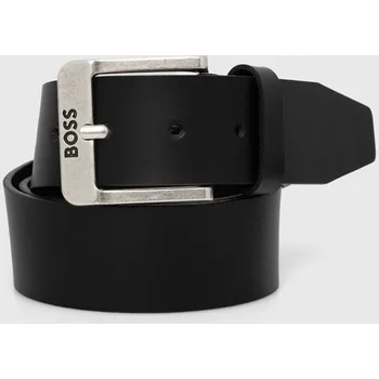 Opasek Kožený pásek BOSS Jemio_Sz40 pánský, černá barva, 50512795 99X, vel. 90