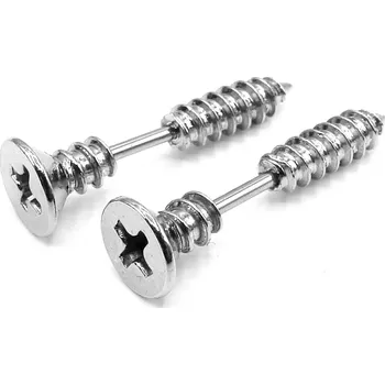 Náušnice RajSperku Punkové náušnice ŠROUBEK STŘÍBRNÝ z chirurgické oceli dárkové balení zdarma