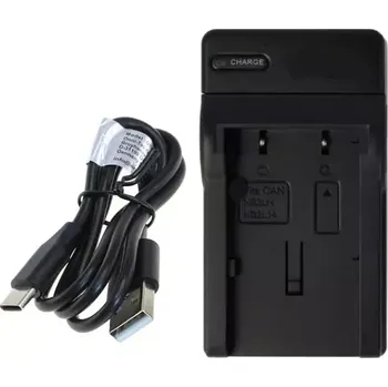 TopTechnology USB nabíječka baterie Canon NB-2LH, NB-2L, NB-2L18, BP-2L5, BP-2L12, BP-2L13, BP-2L14, BP-2L18 - flexibilní