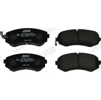 Brzdová destička Sada brzdových destiček, kotoučová brzda JURID 572541J