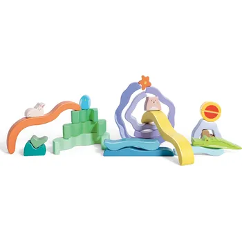 Dřevěná hračka Hape Skladacie tvary - Príroda