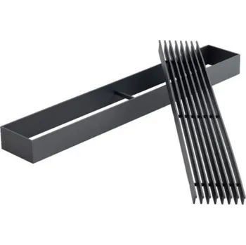 Krbová obestavba Krbová mřížka LINES 350x60 černá