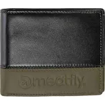 Kožená peněženka MEATFLY Eddie Premium, Olive / Black