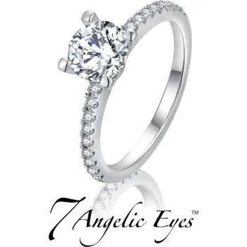 Prsten 7 Angelic Eyes Stříbrný zásnubní prsten - Anastázie Velikost: 49