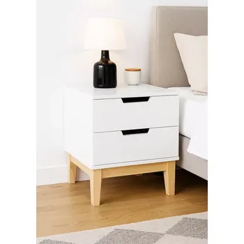 Noční stolek Actona Buca bílý noční stolek