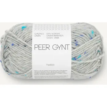 Příze Sandnes Garn Peer Gynt 1502 – lys gråmelert blå tweed