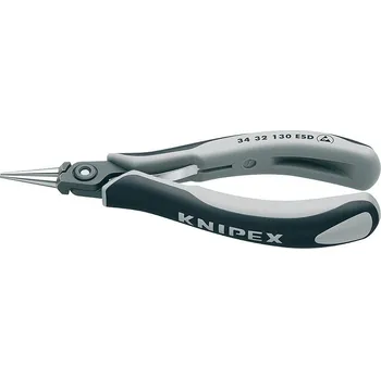 Ruční nářadí Přesné kleště pro elektroniku, kulaté 130mm KNIPEX 3432130ESD