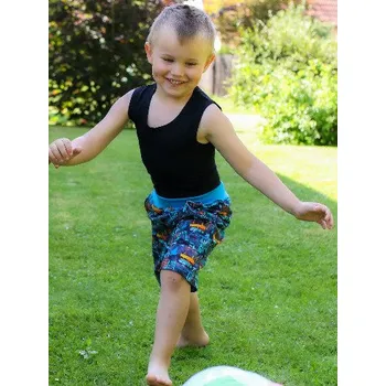 Pánské tílko Funkční tílko bambusové dětské černé (černé prošití)