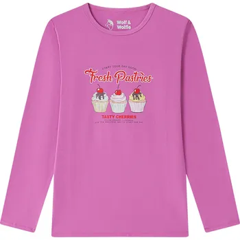 Dívčí tričko Dívčí tričko fialové Wolf & Wolfie S2543A Velikost: 164