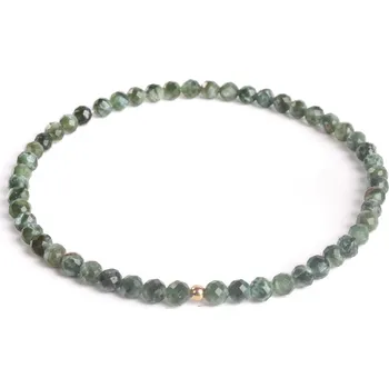 Náramek 7 Angelic Eyes Serafinitový náramek se 14 kt zlatou kuličkou Délka: 17 cm
