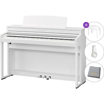 Hudebniny Kawai CA401W SET Premium Satin White Digitální piano