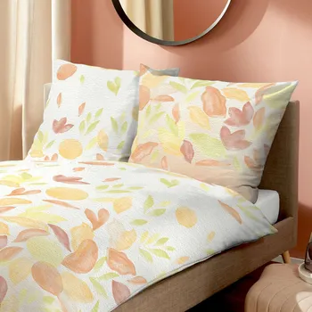 Povlečení Kaeppel | Krepové povlečení Matisse mandarine 140x200, 70x90