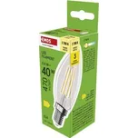LED žárovka Filament svíčka / E14 / 3,4 W (40 W) / 470 lm / teplá bílá