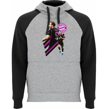 Mikina s fotablistou Harry Kane Barva: Melírová / černá, Velikost: 146/152 - 11/12let