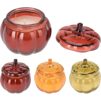 Svíčka Emocio Vonná svíčka ve skle Dýně 110 g mix barev